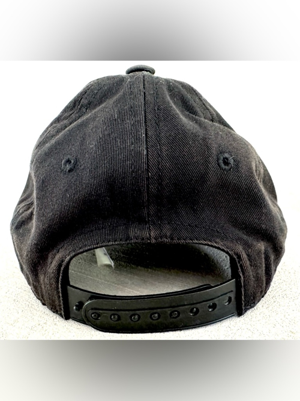 BURBERRY London England Logo Cap Hat Black Cotton Snapback Unisex Small + COA - Picture 4 of 9